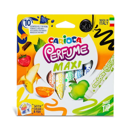 CARIOCA® 10 Color Perfumes Maxi Washable Felt Tip Pen Set